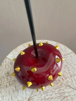 Cherry Pop 44cm Red Stud Resin Indoor Sculpture