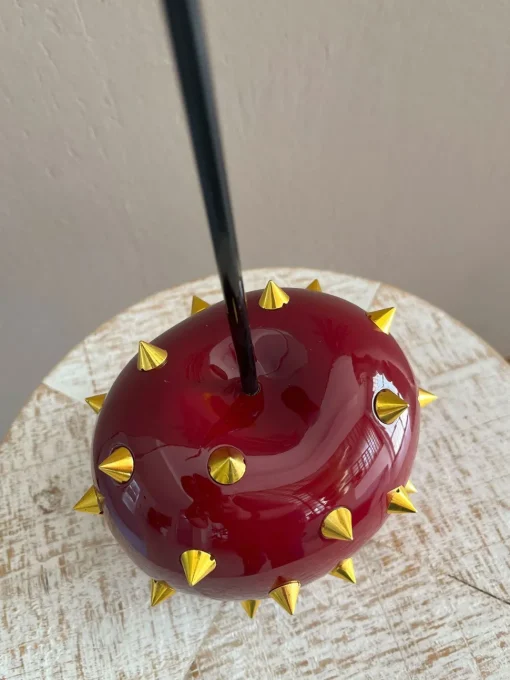 Cherry Pop 44cm Red Stud Resin Indoor Sculpture