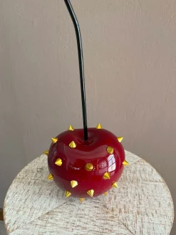 Cherry Pop 44cm Red Stud Resin Indoor Sculpture