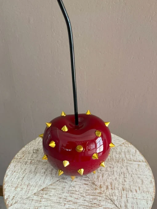 Cherry Pop 44cm Red Stud Resin Indoor Sculpture