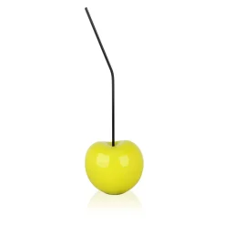 Cherry Pop 44cm Yellow Resin Indoor Sculpture