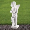 Cherub 44cm Marble Resin Garden Statue