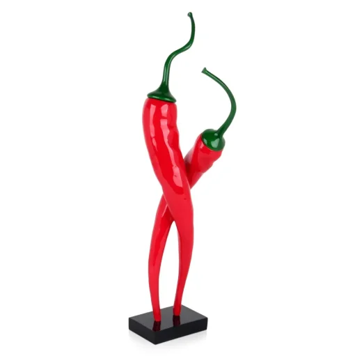 Chilli Fusion 59cm Red Resin Indoor Sculpture