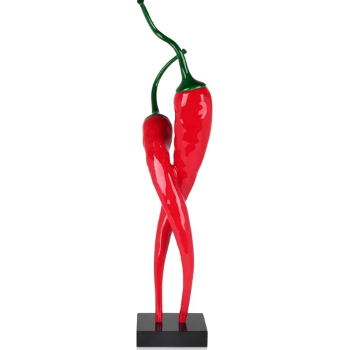 Chilli Fusion 88cm Red Resin Indoor Sculpture