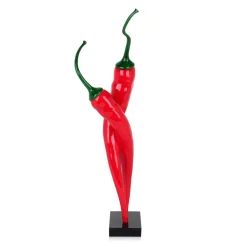 Chilli Fusion 59cm Red Resin Indoor Sculpture