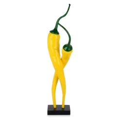 Chilli Fusion 59cm Yellow Resin Indoor Sculpture
