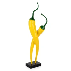 Chilli Fusion 59cm Yellow Resin Indoor Sculpture