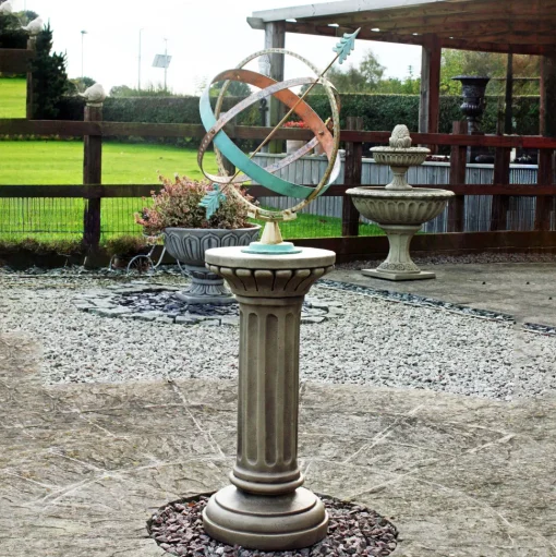 Clarence Stone Brass Armillary Garden Sundial