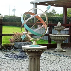Clarence Stone Brass Armillary Garden Sundial