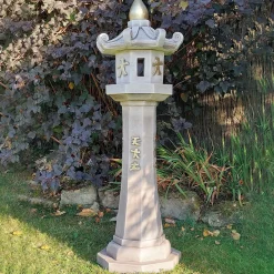 Classic Candle Japanese Pagoda Lantern Stone Garden Ornament