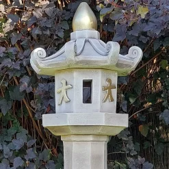 Classic Candle Japanese Pagoda Lantern Stone Garden Ornament