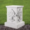 Classic 33cm Marble Resin Garden Pedestal