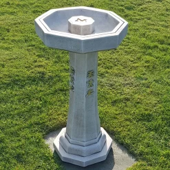 Classic Japanese Design Stone Garden Bird Bath