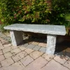 Classic Natural Granite Grey Stone Garden Bench