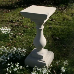 Classic Square 72cm Stone Sundial Pedestal
