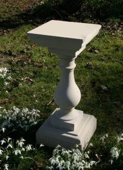 Classic Square 72cm Stone Sundial Pedestal