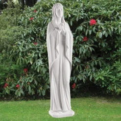 Classic Virgin Mary 85cm Marble Resin Garden Statue