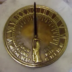 Classical Aged Brass Stone Garden Sundial