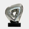 Cosmic Glow 37cm Silver Metal Indoor Sculpture