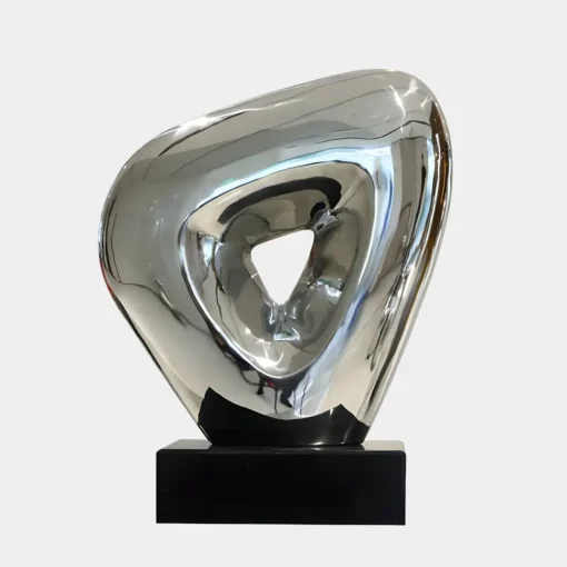 Cosmic Glow 37cm Silver Metal Indoor Sculpture
