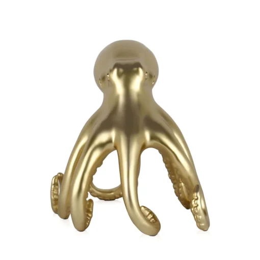 Cosmic Octopus 31cm Gold Resin Indoor Sculpture