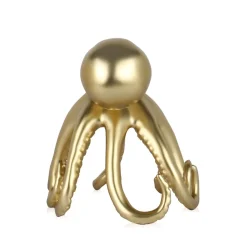 Cosmic Octopus 31cm Gold Resin Indoor Sculpture