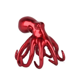 Cosmic Octopus 22cm Red Resin Indoor Sculpture