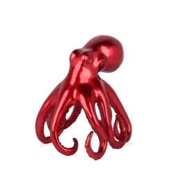 Cosmic Octopus 22cm Red Resin Indoor Sculpture