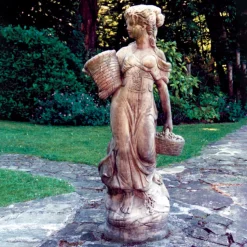 Country Girl 140cm Stone Garden Statue