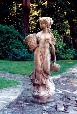 Country Girl 140cm Stone Garden Statue