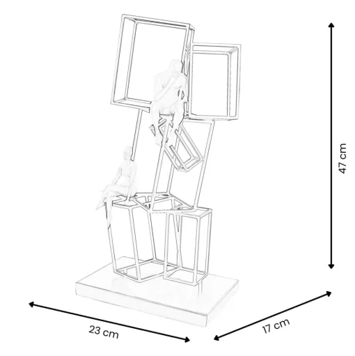 Creative Thinker 47cm Metal Indoor Sculpture