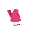 Cubic Bird 14cm Magenta Resin Indoor Sculpture