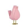 Cubic Bird 18cm Rosa Pink Resin Indoor Sculpture
