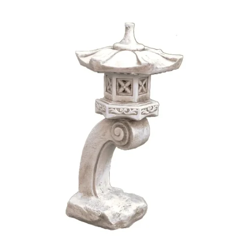 Curved Japanese Pagoda Antique Stone Garden Ornament