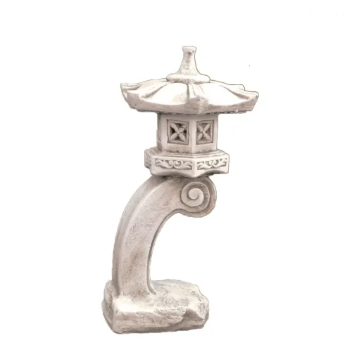 Curved Japanese Pagoda Antique Stone Garden Ornament