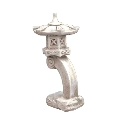 Curved Japanese Pagoda Antique Stone Garden Ornament