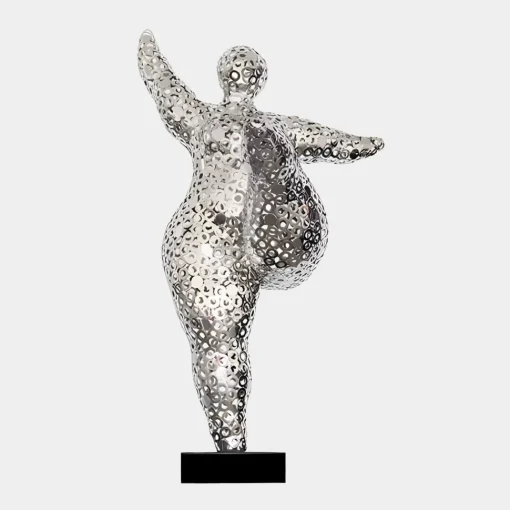 Dancing Soul 95cm Silver Metal Indoor Sculpture