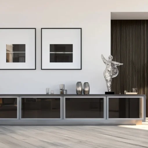 Dancing Soul 95cm Silver Metal Indoor Sculpture