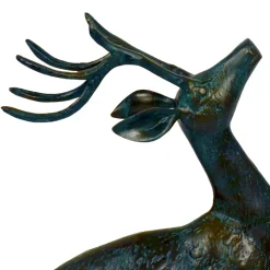 Deer & Doe Bronze Metal Garden Statues