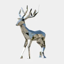 Deer 168cm Geometric Metal Garden Sculpture