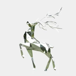 Deer 198cm Geometric Metal Garden Sculpture
