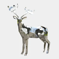 Deer 197cm Geometric Metal Garden Sculpture v1