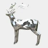 Deer 197cm Geometric Metal Garden Sculpture v2