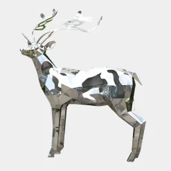 Deer 197cm Geometric Metal Garden Sculpture v2