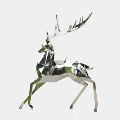 Deer 204cm Geometric Metal Garden Sculpture