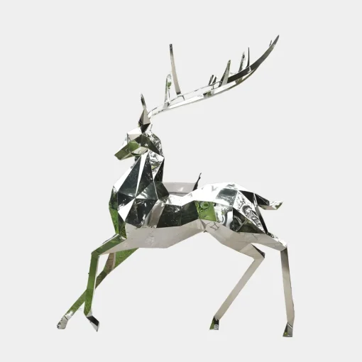 Deer 204cm Geometric Metal Garden Sculpture