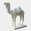 Desert Camel 160cm White Marble Garden Statue v4