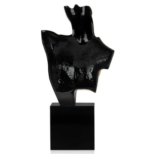 Divided Diva 50cm Black Resin Indoor Sculpture