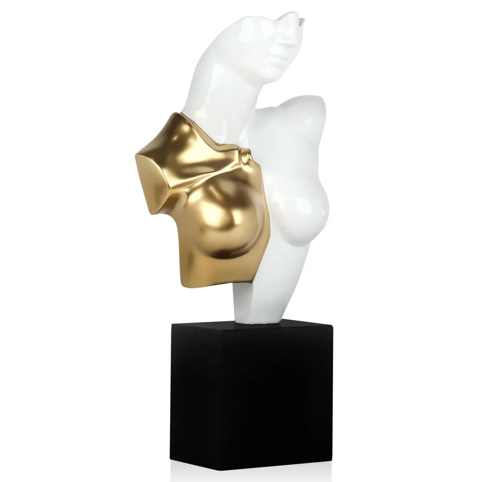 Divided Diva 50cm White Resin Indoor Sculpture