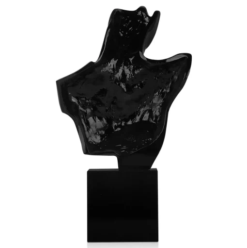Divided Titan 52cm Black Resin Indoor Sculpture